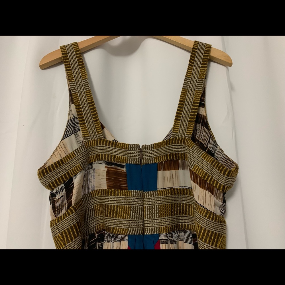 Plenty by Tracy Reese Faux Patchwork Silk Dress 8 - Picture 6 of 8